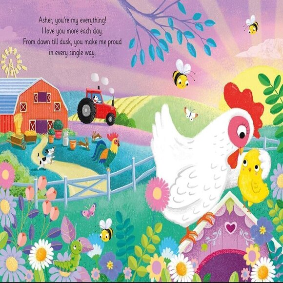 Asher I Love You, a Bushel and a Peck!: A Sweet Personalized Book for Kids - Picture 2 of 3